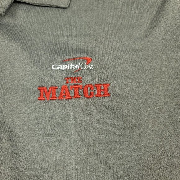 MIZZEN + MAIN Mens L Shirt Polo Performance Golf Gray Short Sleeve Capital One‎ - Picture 4 of 11